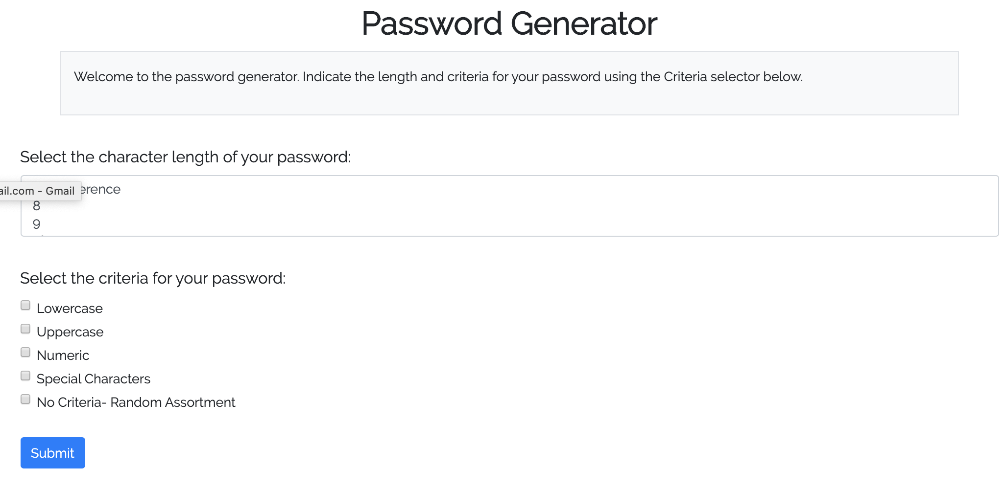 Homework 3 Screenshot